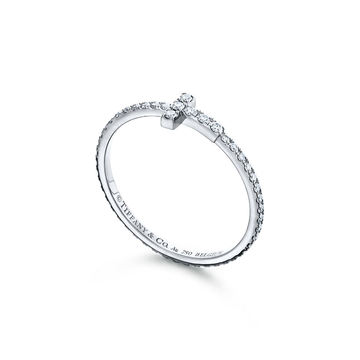 Tiffany Diamond Wire 18K Gold Ring