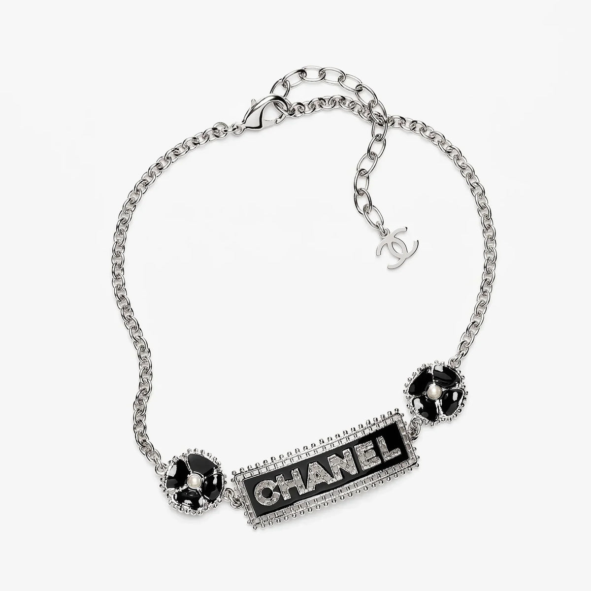 Chanel Resin Diamonds 18K Gold Necklace
