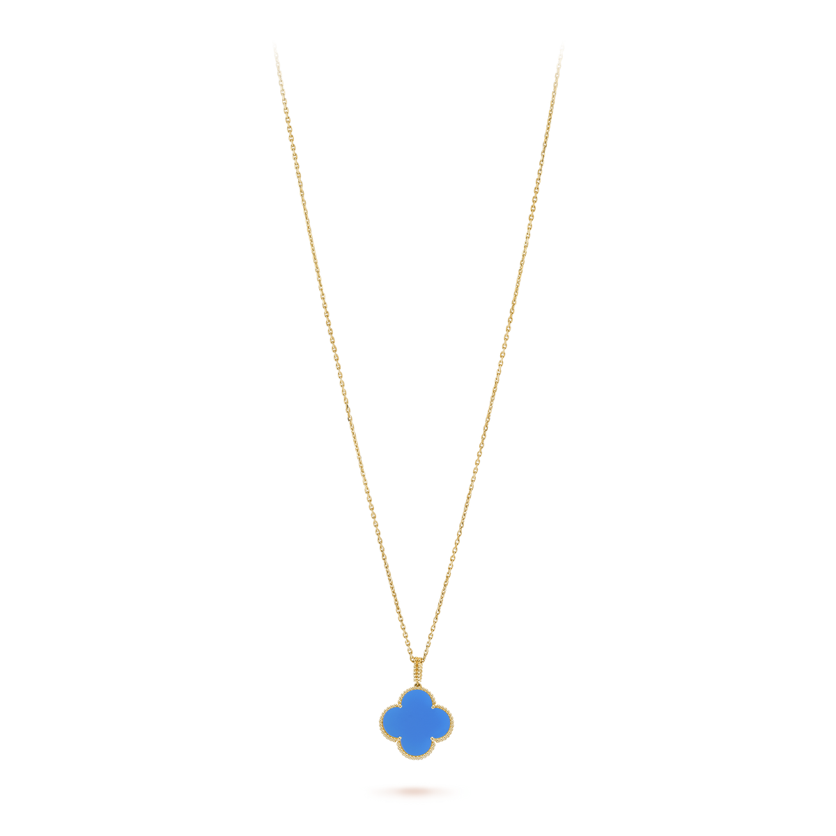 Magic Alhambra Agate Clover 18K Gold Necklace