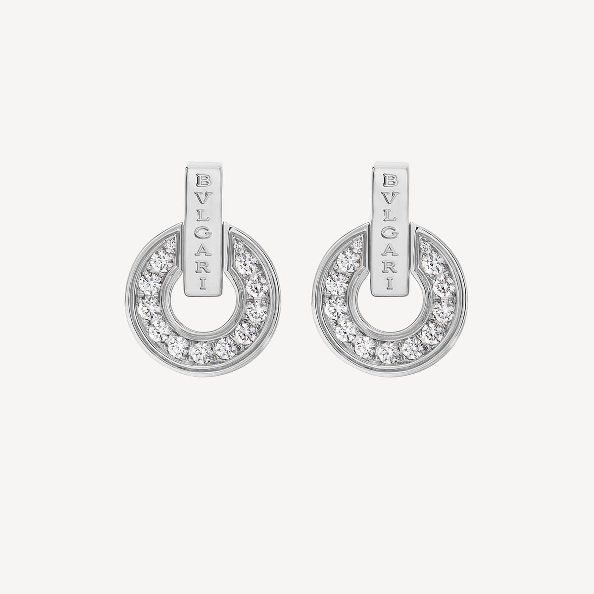 Bvlgari 18K White Gold Earrings