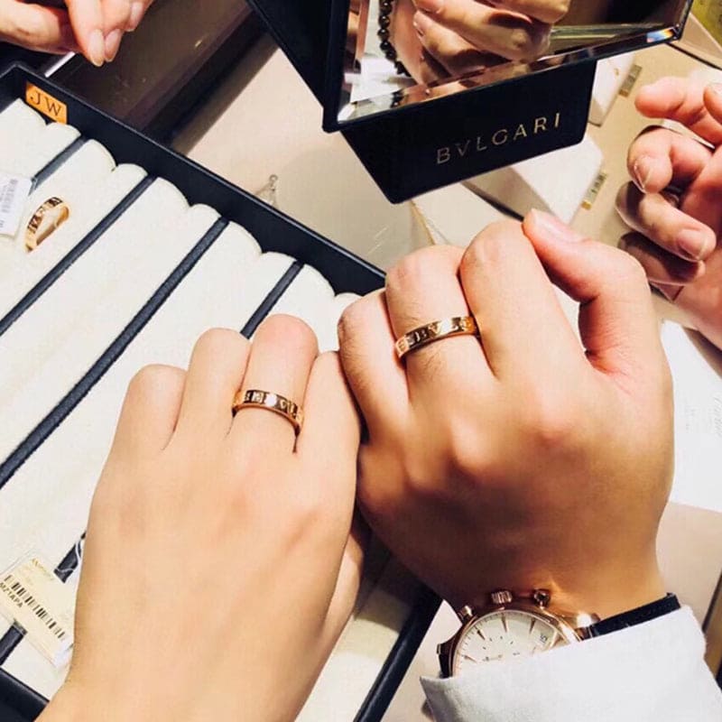 Bvlgari Diamond 18K Yellow Gold Ring