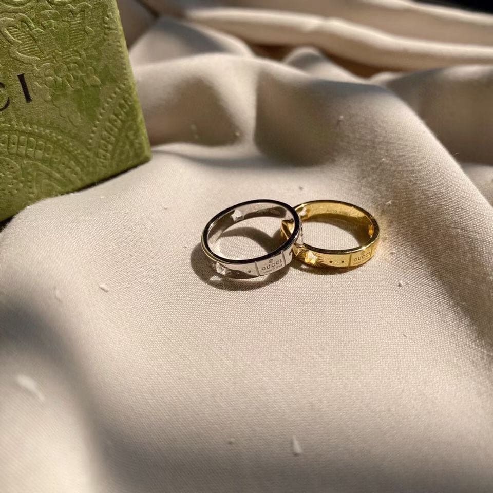 Gucci Double Icon 18K Gold Ring