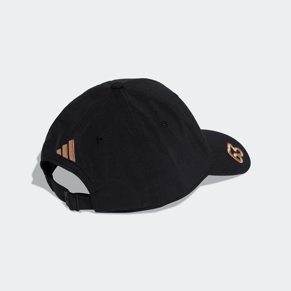 Black Racing Baseball Cap, Copper-Gold Embroidered Adjustable Dad Hat