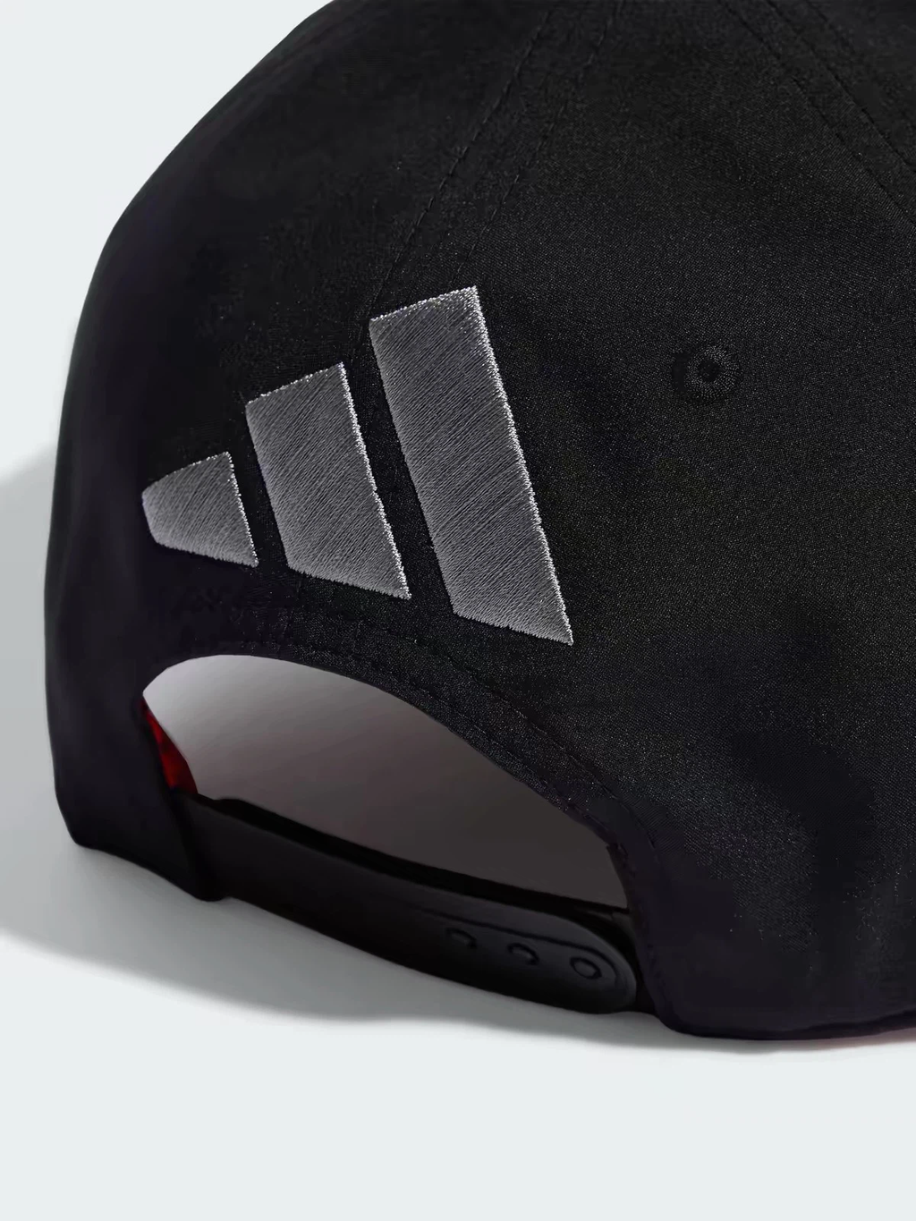 Black Racing Baseball Cap, Silver Embroidered Adjustable Snapback Hat