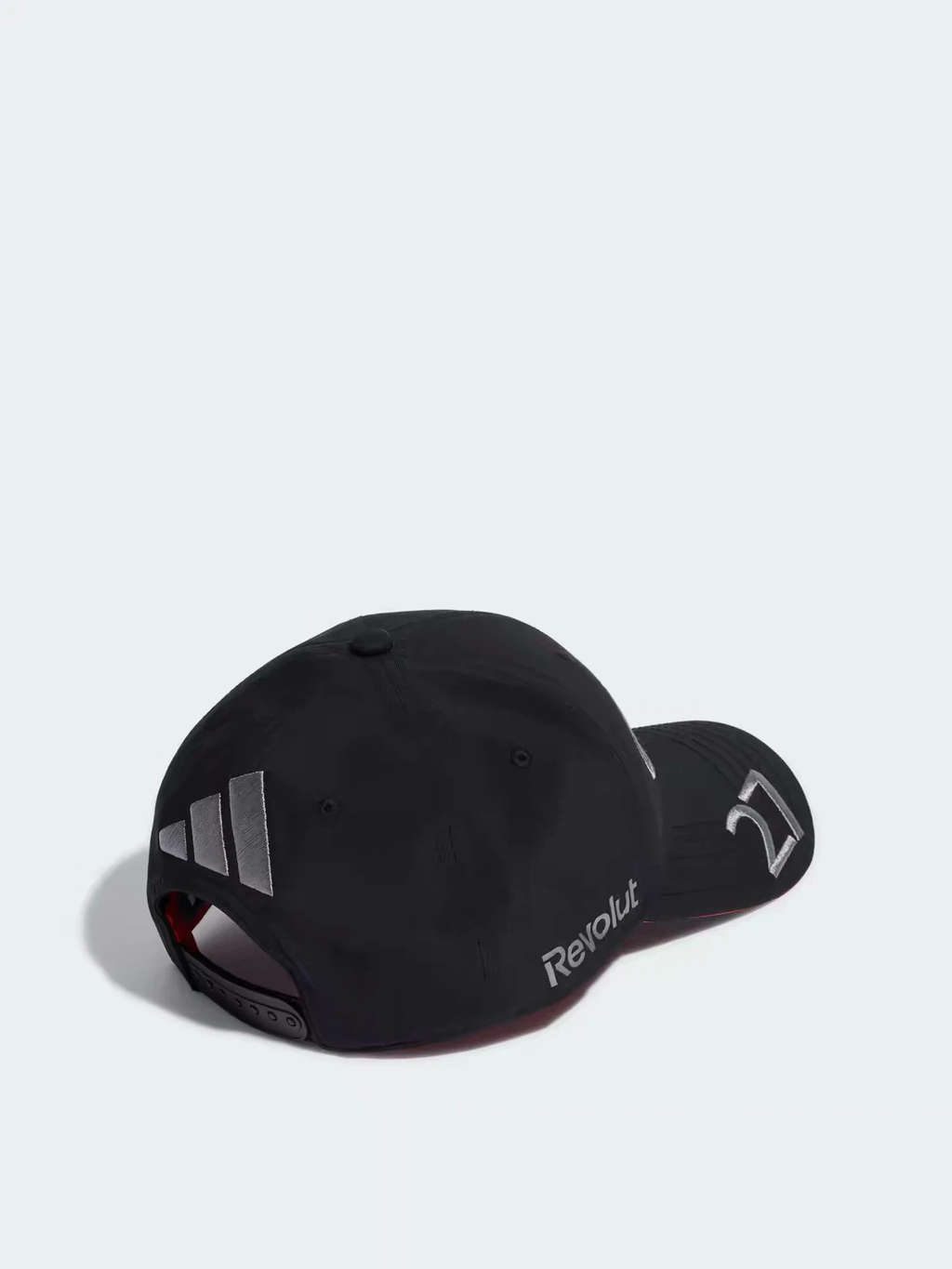 Black Racing Baseball Cap, Silver Embroidered Adjustable Snapback Hat
