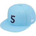 Supreme New Era Devil S Logo Fitted Light Blue Cap