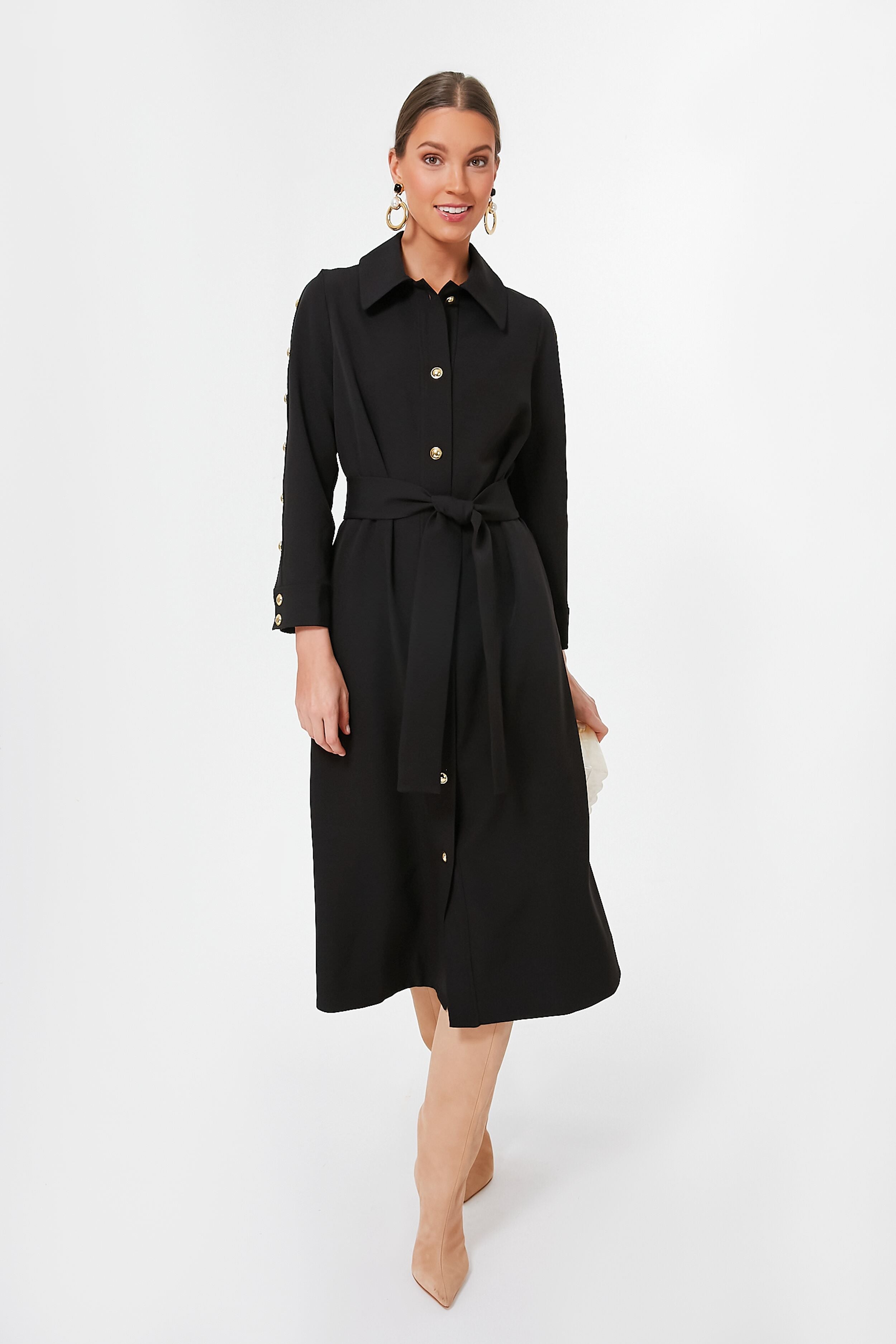 Black Belted Sarah Dress