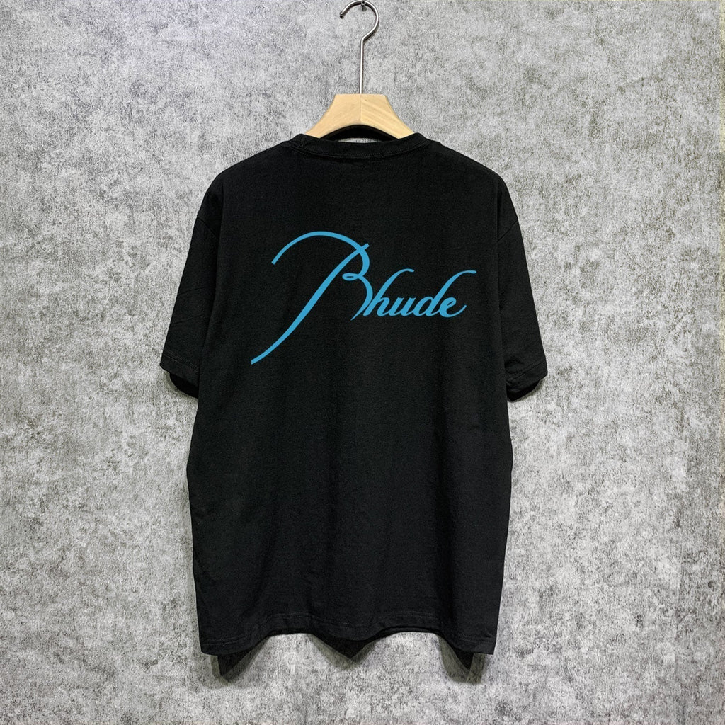 Rhude T-shirts Printed Trendy Pure Cotton