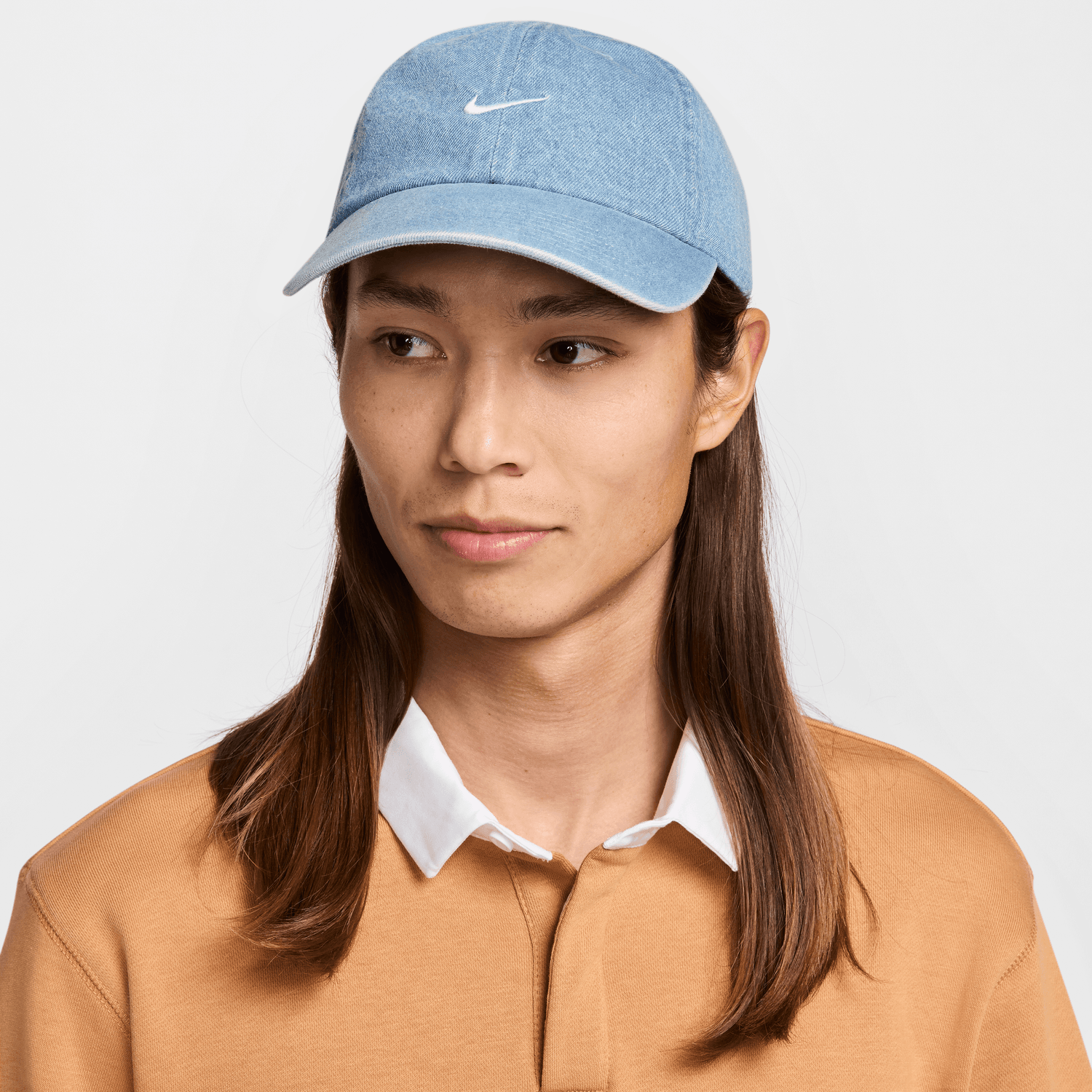 Nike Club Unstructured Denim Cap 'Aegean Storm / White'