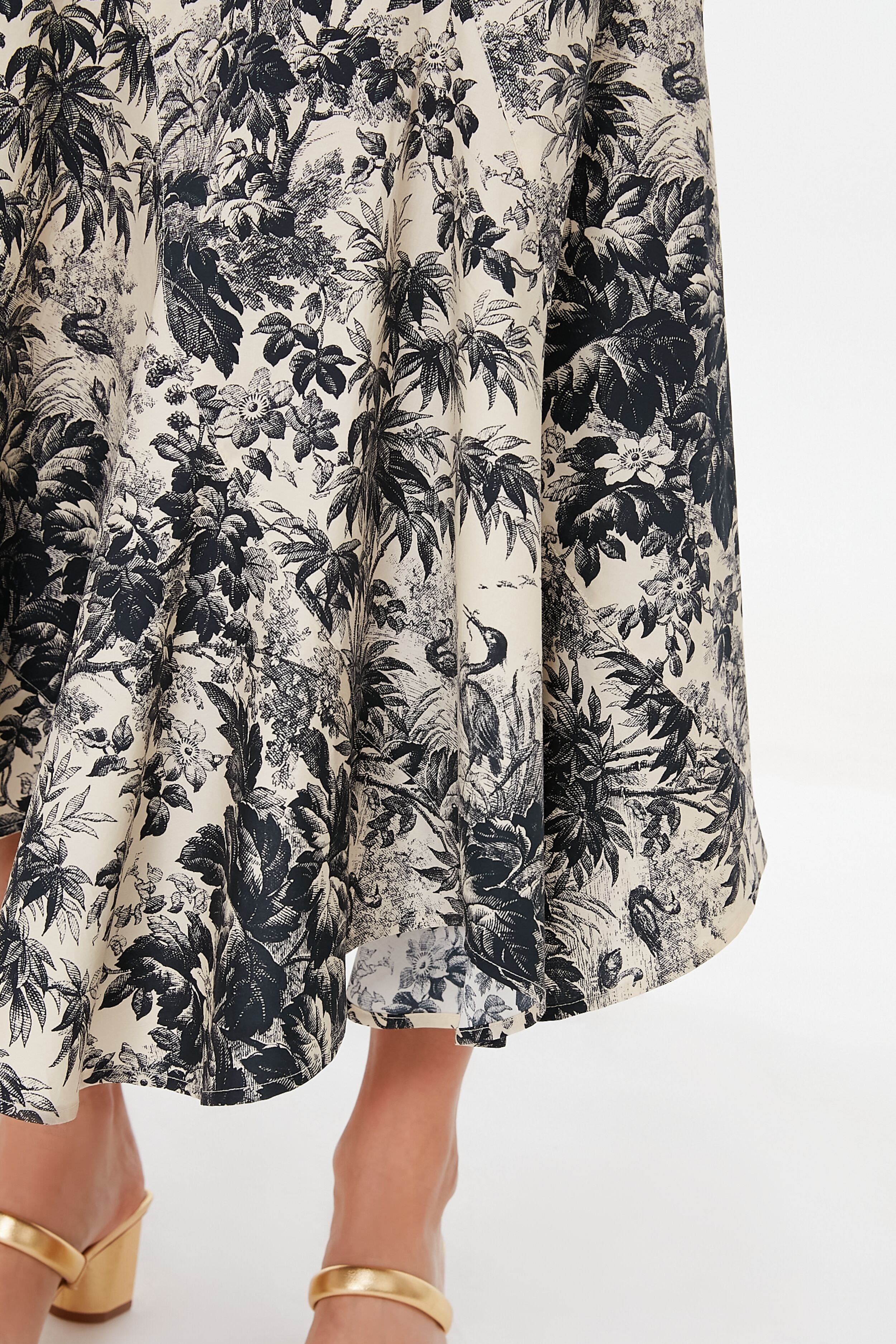 Noir Cypress Toile Mallory Skirt