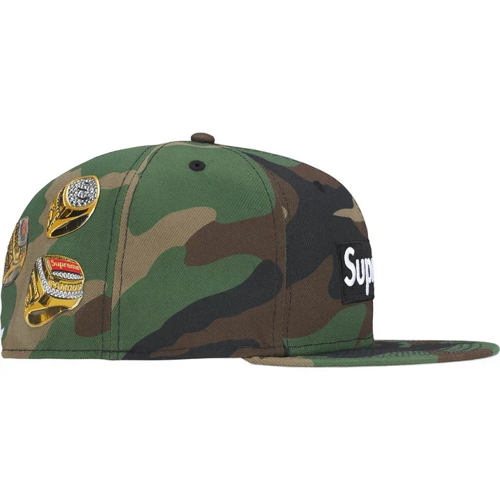2026 Supreme Rings Box Logo New Era 'Woodland Camo' Hat