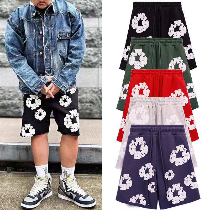 Denim Tears Shorts Puff Print Casual Shorts