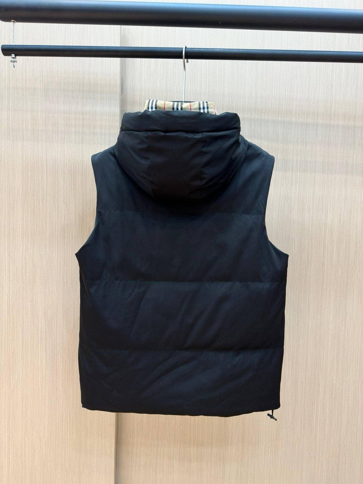 Burberry Hooded Padded Down Vest — back