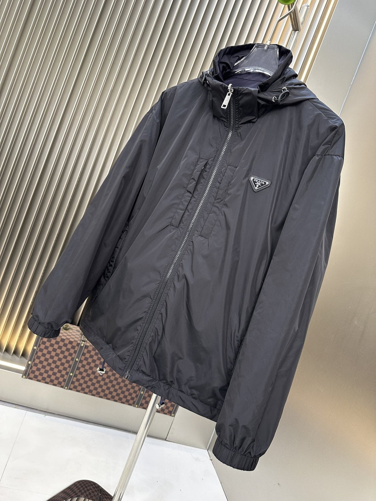 Prada Hooded Zip Jacket — front