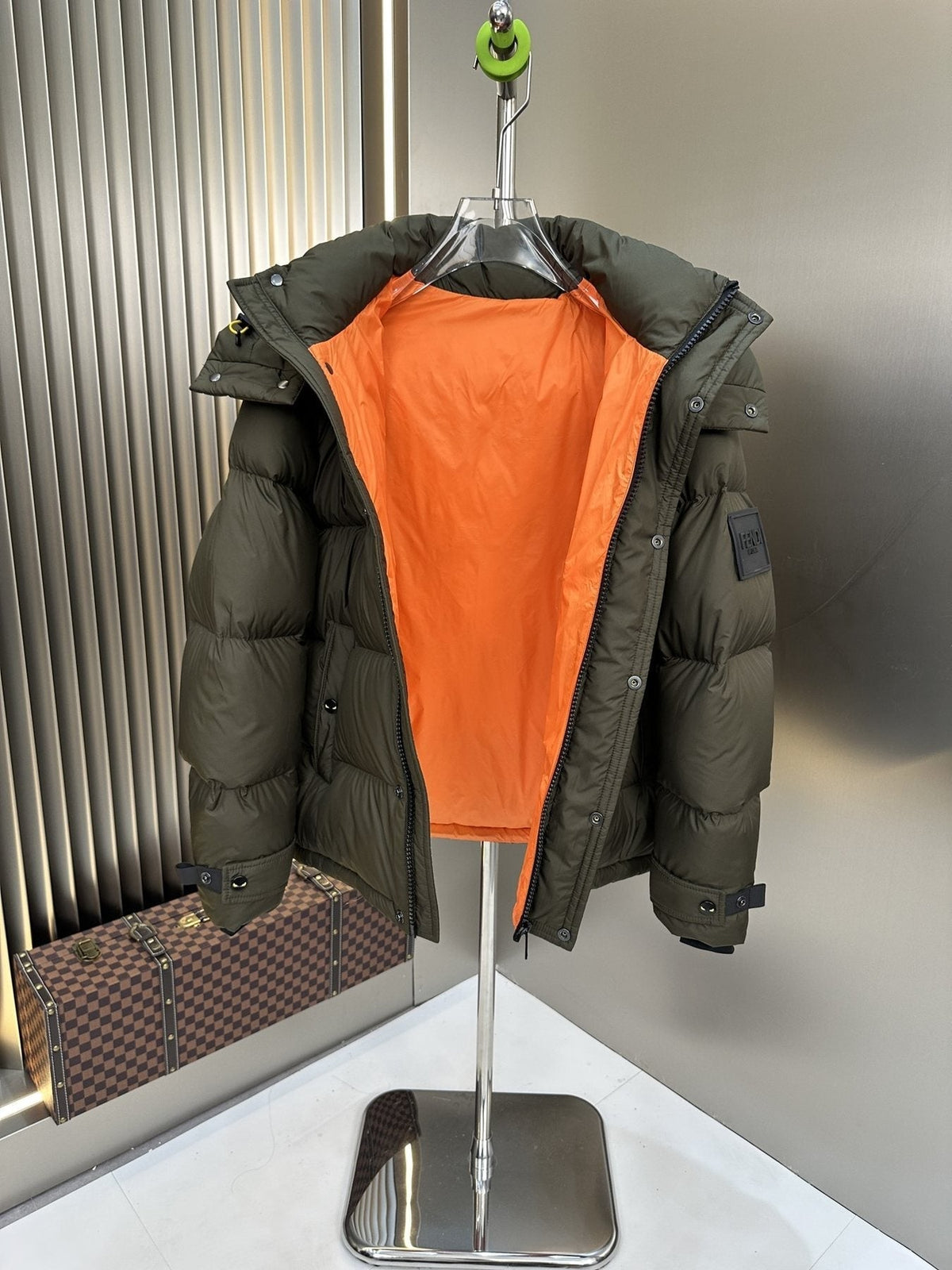 Fendi Hooded Quilted Puffer Jacket — detail