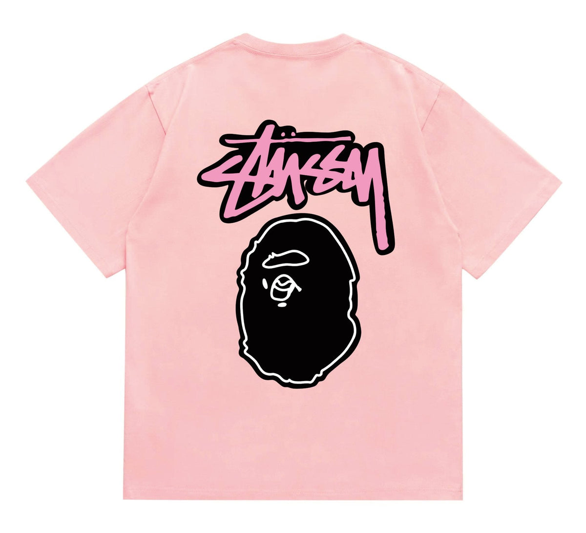 BAPE Dark-Face Graffiti Graphic T-Shirt — back