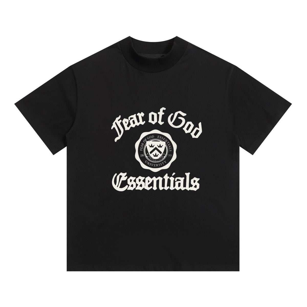 Fear of God Essentials Black College Graphic T-Shirt — front