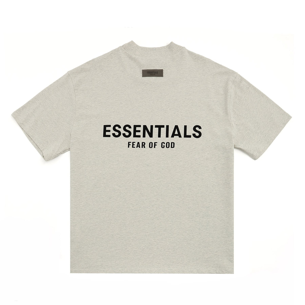 ESSENTIALS Flocked Logo Graphic T-Shirt — back