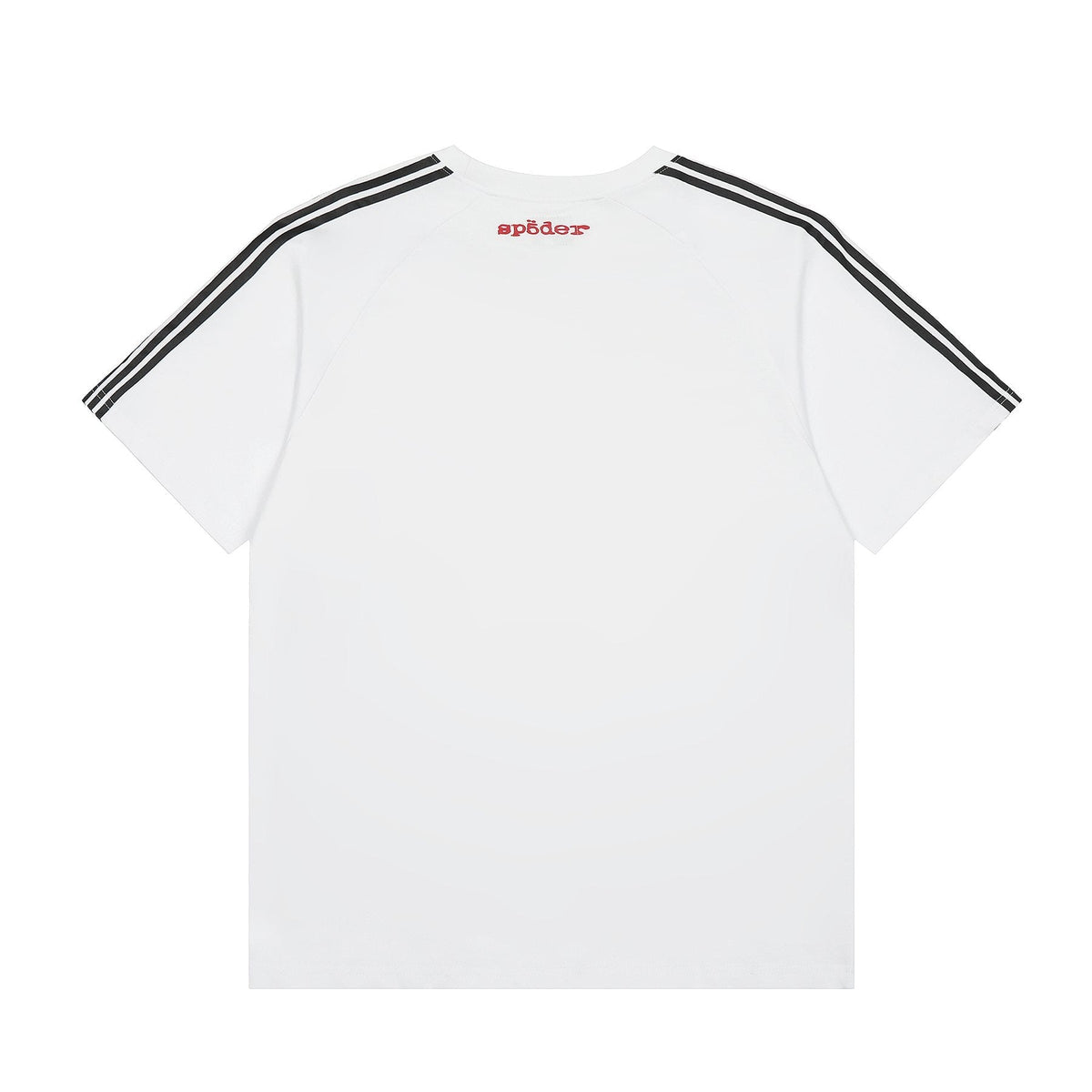 Sp5der Striped Raglan Graphic T-Shirt — back