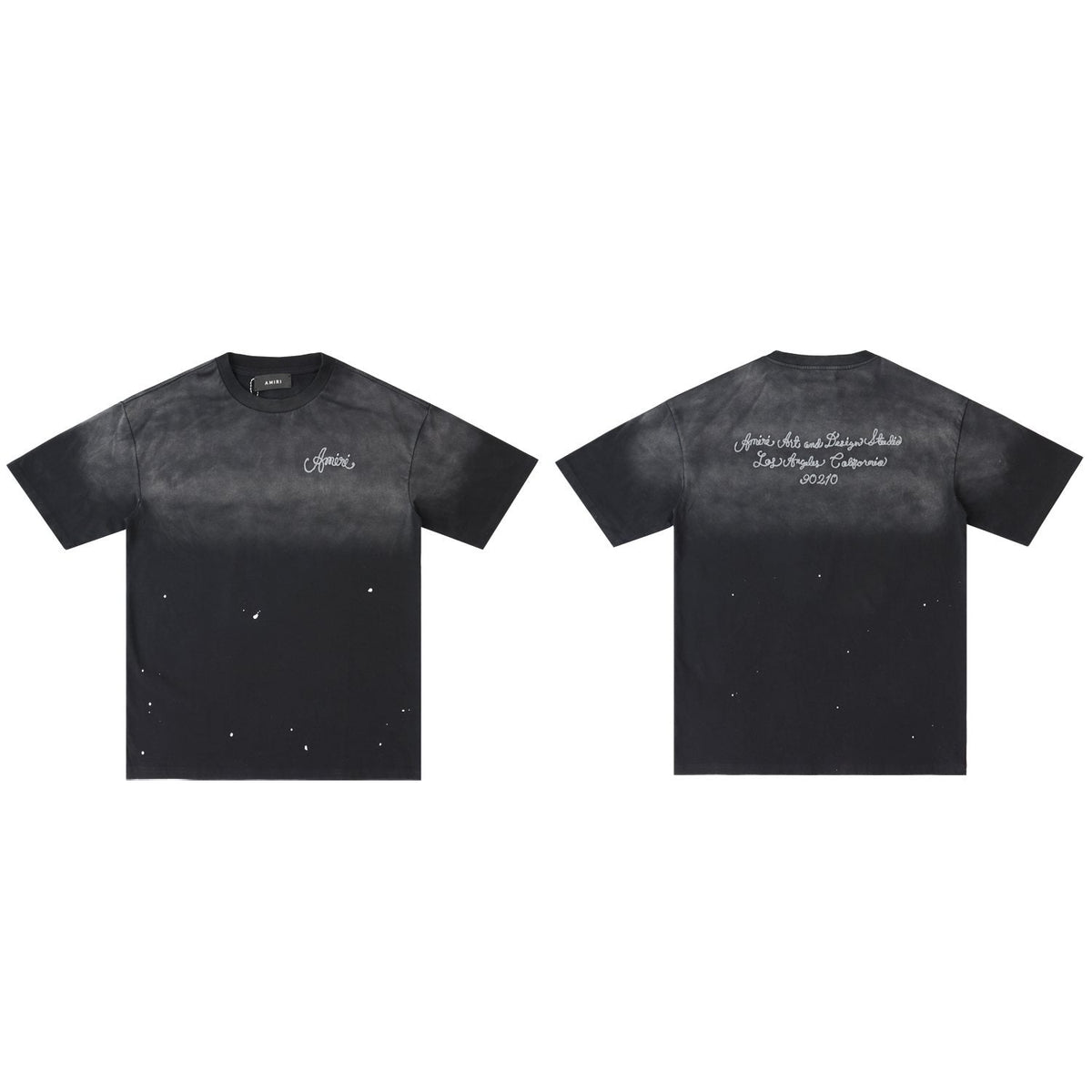 AMIRI Design Studio Paint-Splatter T-Shirt — front