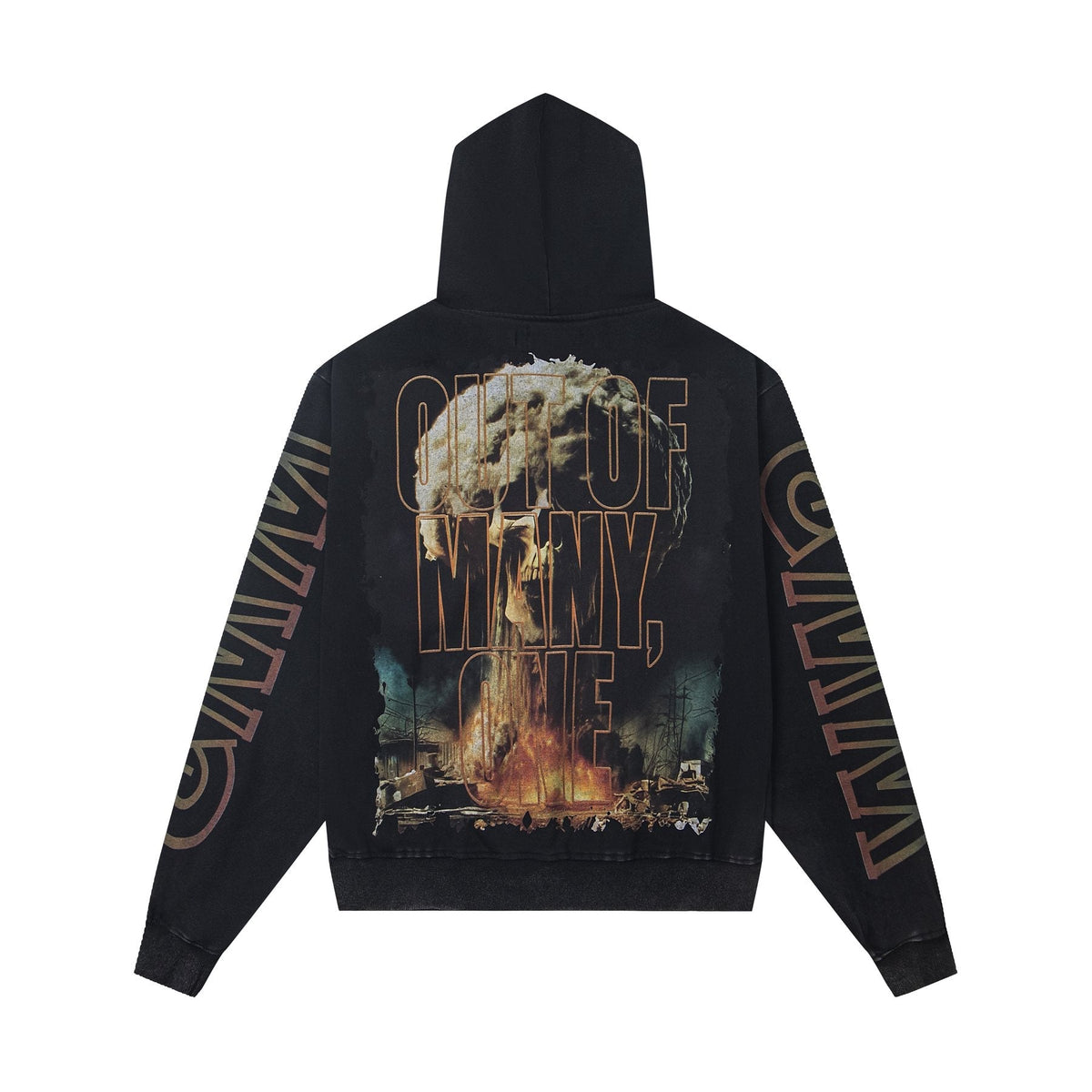 Godspeed Skeleton Hand Graphic Hoodie — back