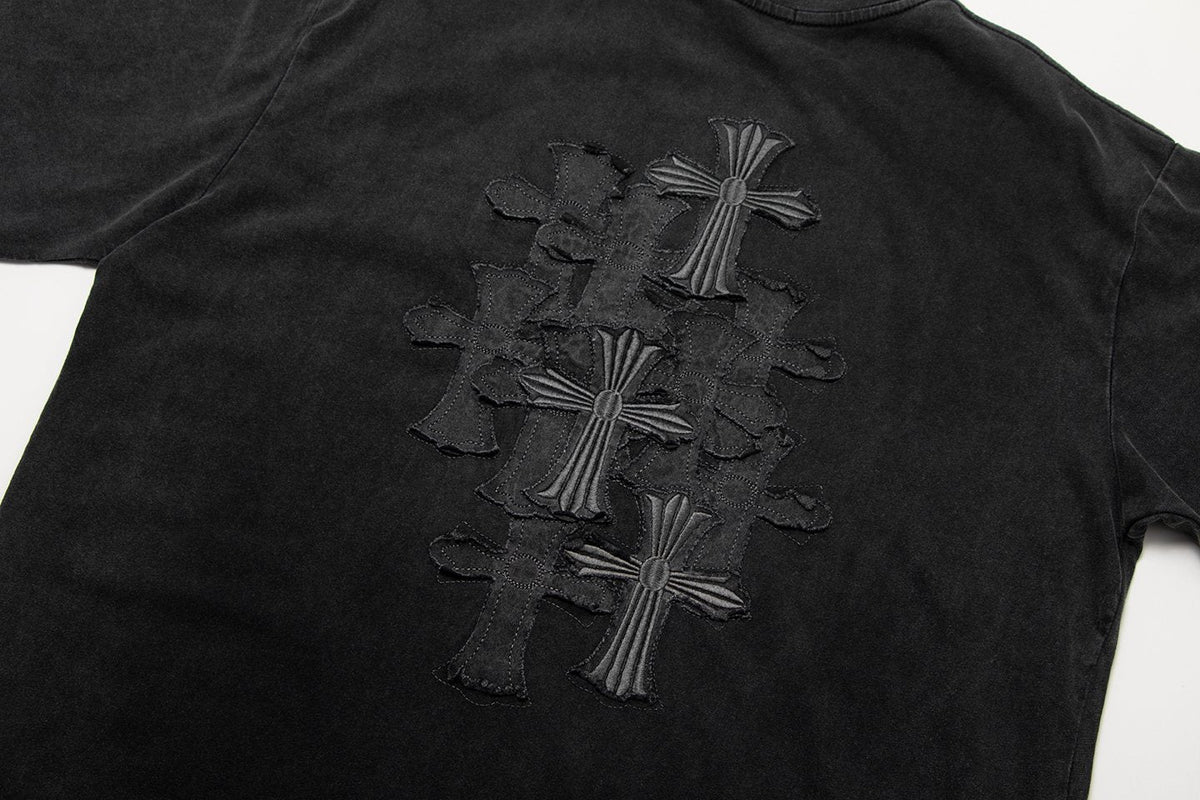 Chrome Hearts Tonal Cross Graphic T-Shirt — detail