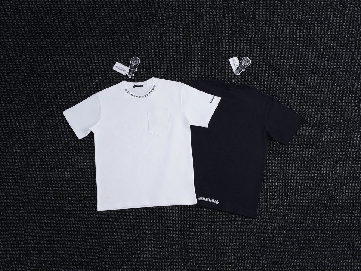 Chrome Hearts Sanskrit Letter Print Pocket T-Shirt — comparison