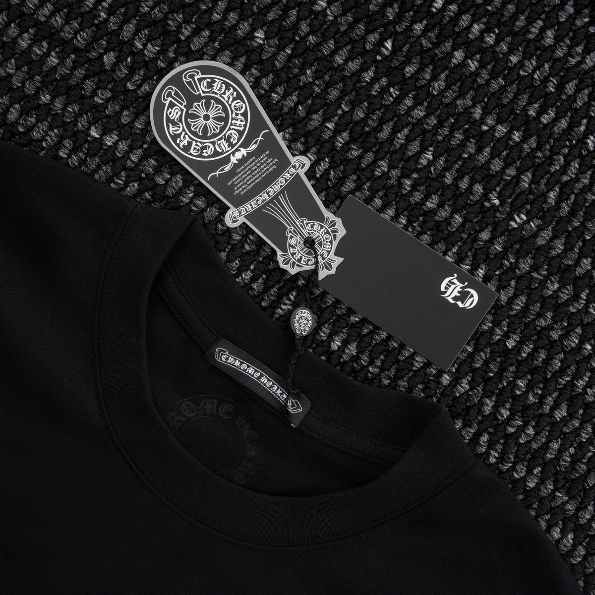 Chrome Hearts Beijing Horseshoe Script Graphic T-Shirt — hang_tag