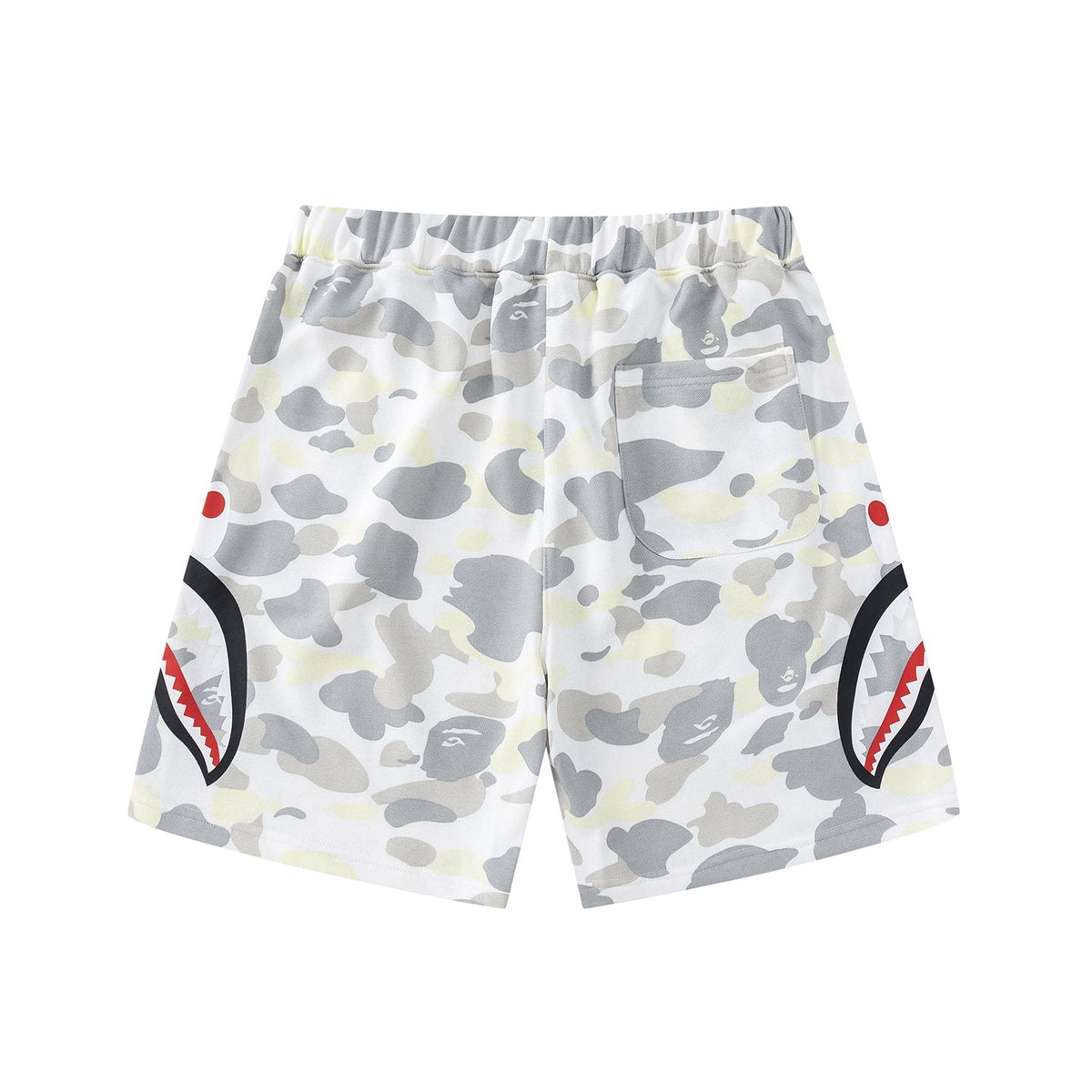 BAPE Shark Mouth Camouflage Shorts — back