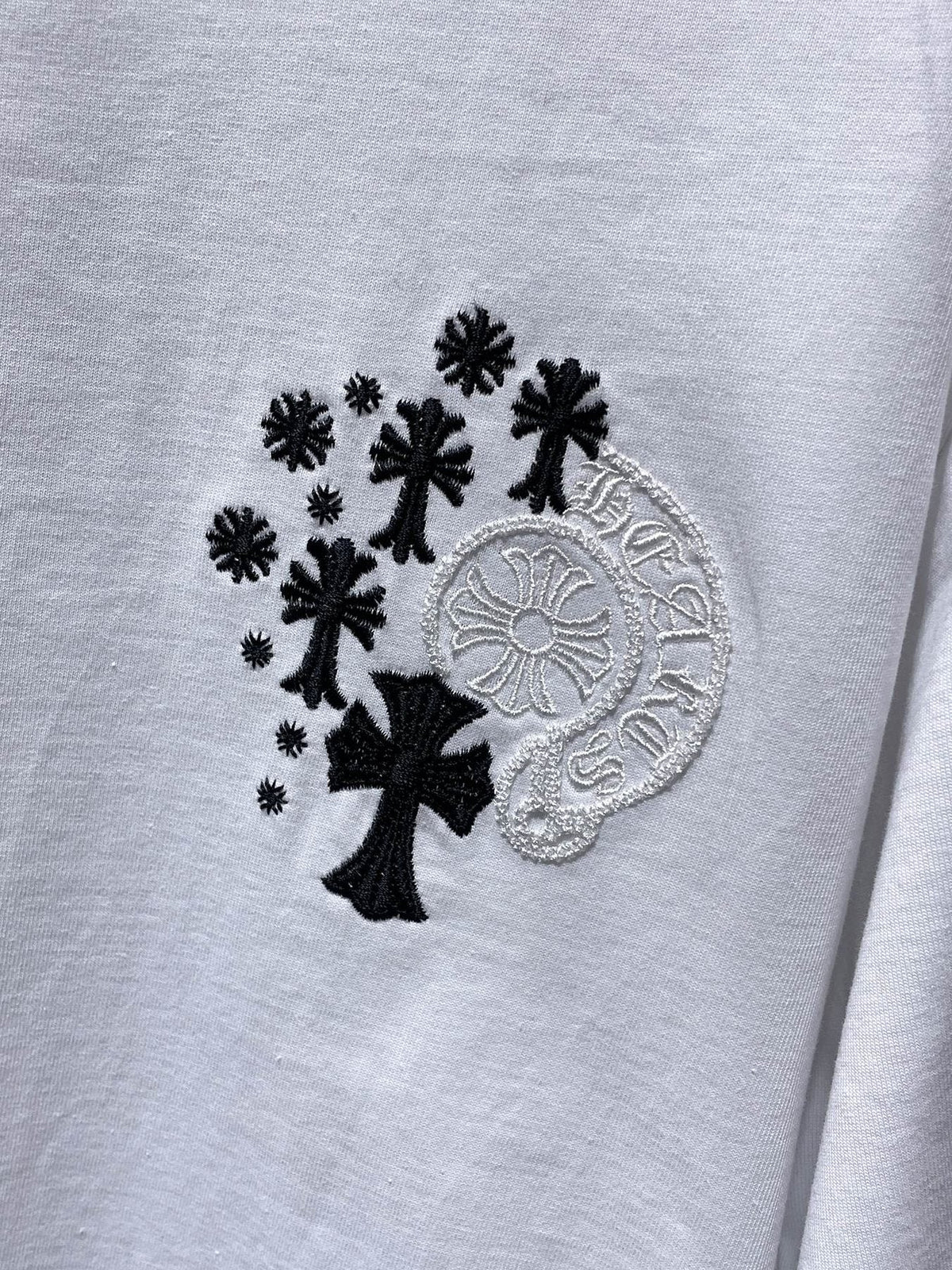 Chrome Hearts Cross Floral Graphic T-Shirt — detail