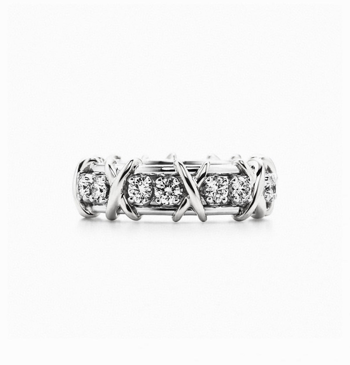 Tiffany Schlumberger Eighteen Stone 18K Gold Ring