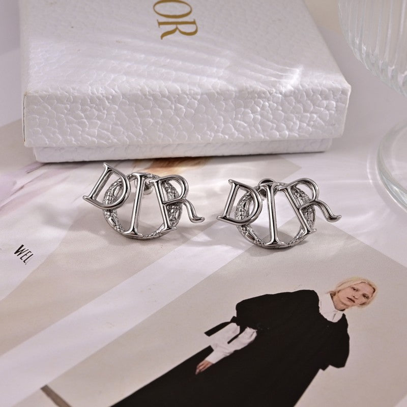 Dior 18K White Gold Earrings