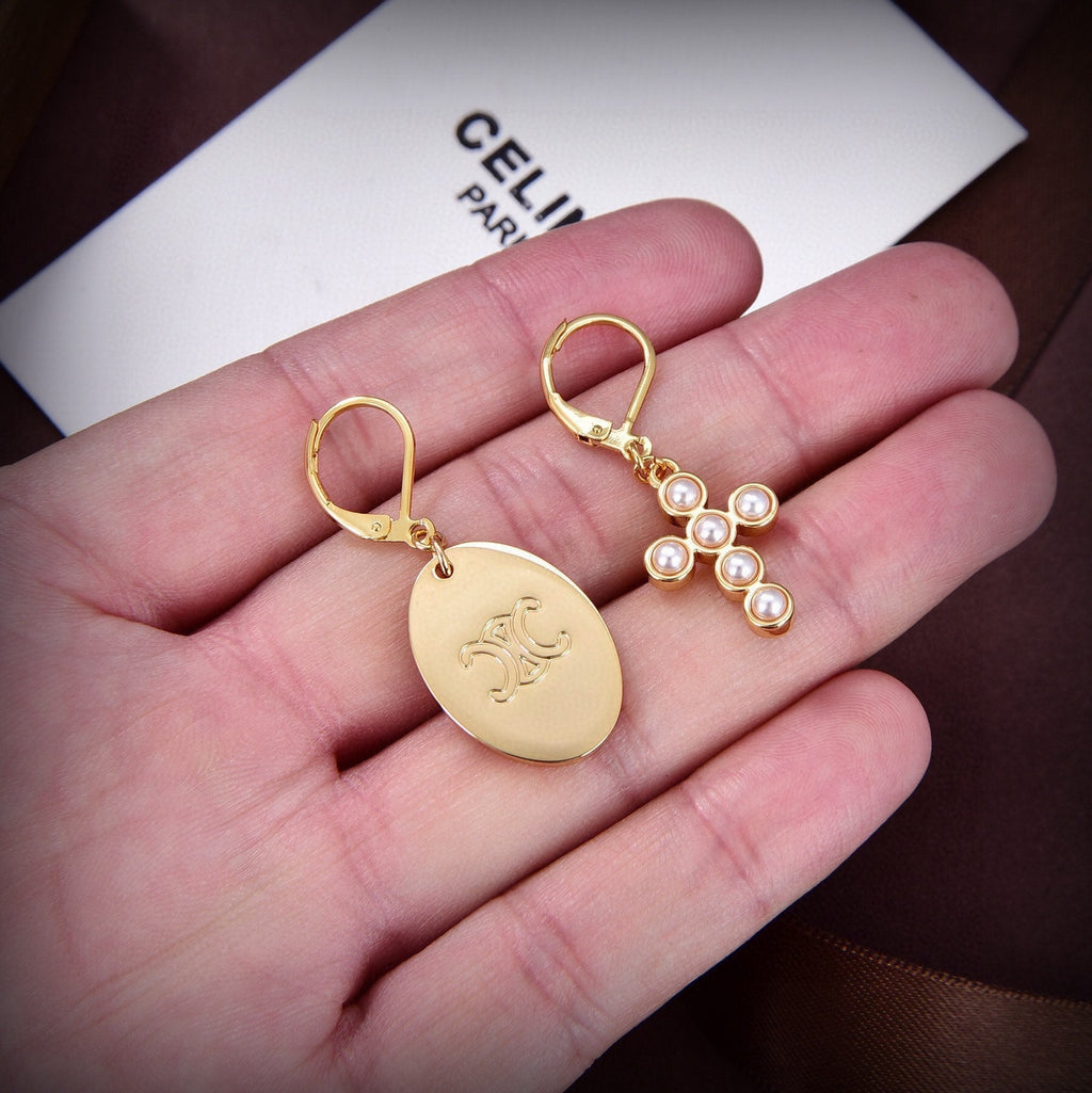 Celine Precious 18K Gold Earrings