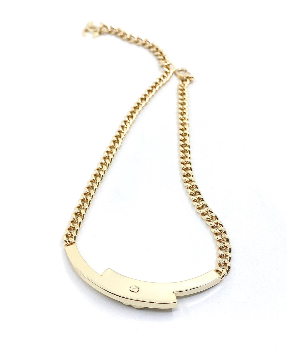 Chanel Diamonds Choker 18K Gold Necklace