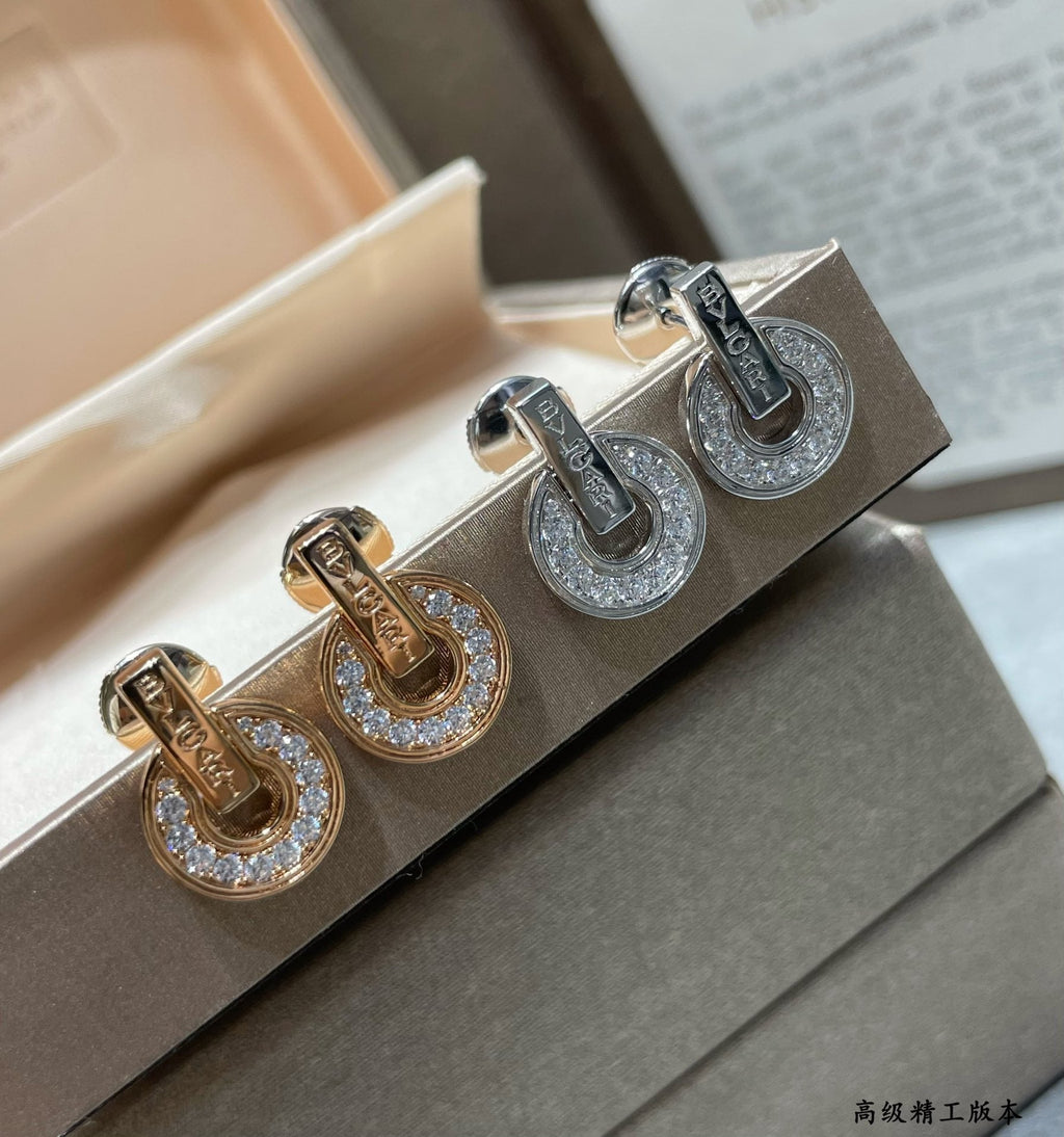Bvlgari 18K Rose Gold Earrings