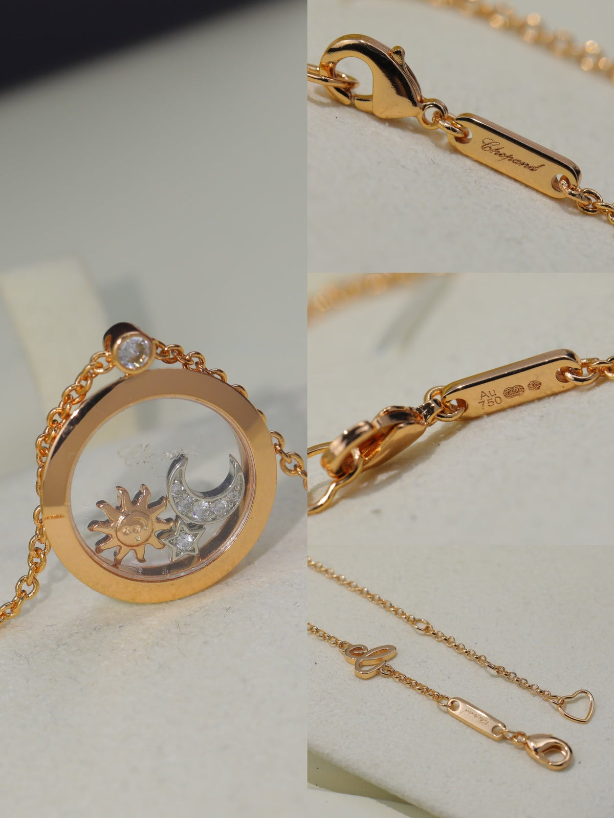 Happy Diamonds Pendant 18K Gold Necklace