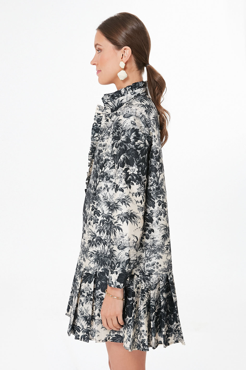 Noir Cypress Toile Tate Dress