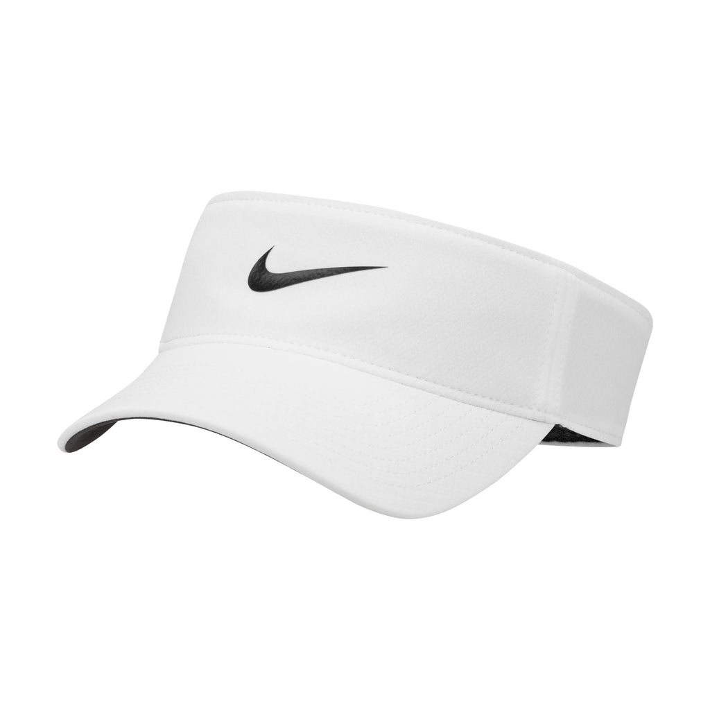 Nike Swoosh Ace Visor in White / Anthracite / Black