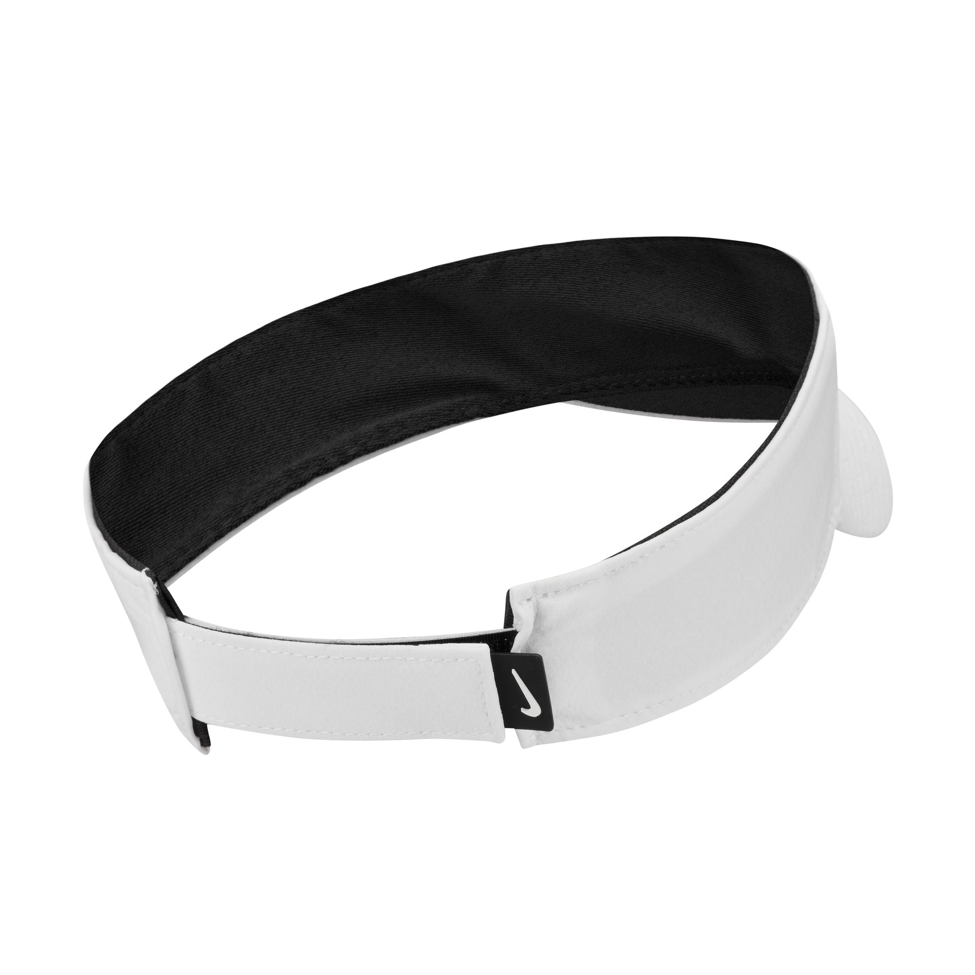 Nike Swoosh Ace Visor in White / Anthracite / Black