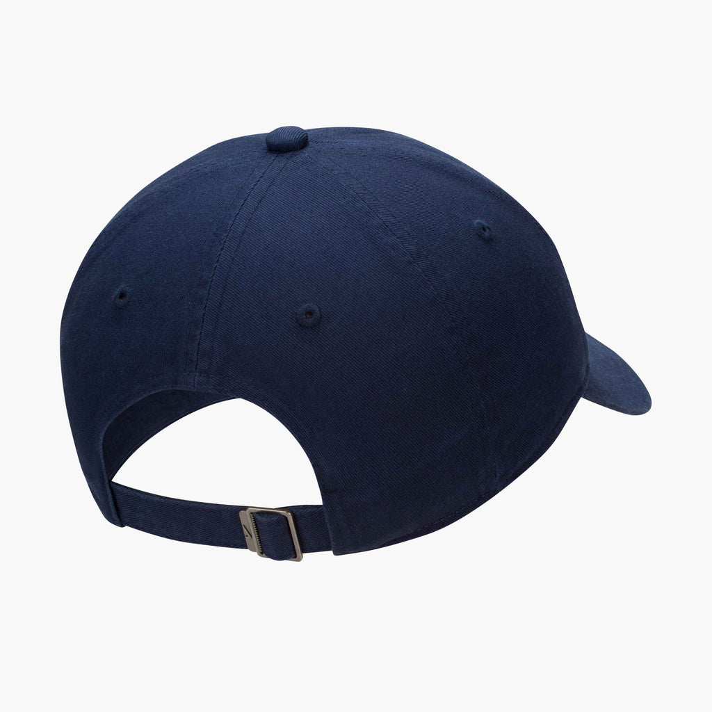 Nike Club Unstructured Futura Wash Cap in Midnight Navy / White