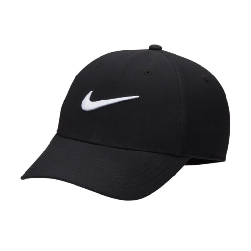 Nike Unisex Dri-FIT Club Structured Swoosh Cap in Black / White
