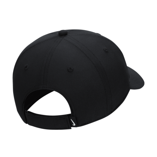 Nike Unisex Dri-FIT Club Structured Swoosh Cap in Black / White