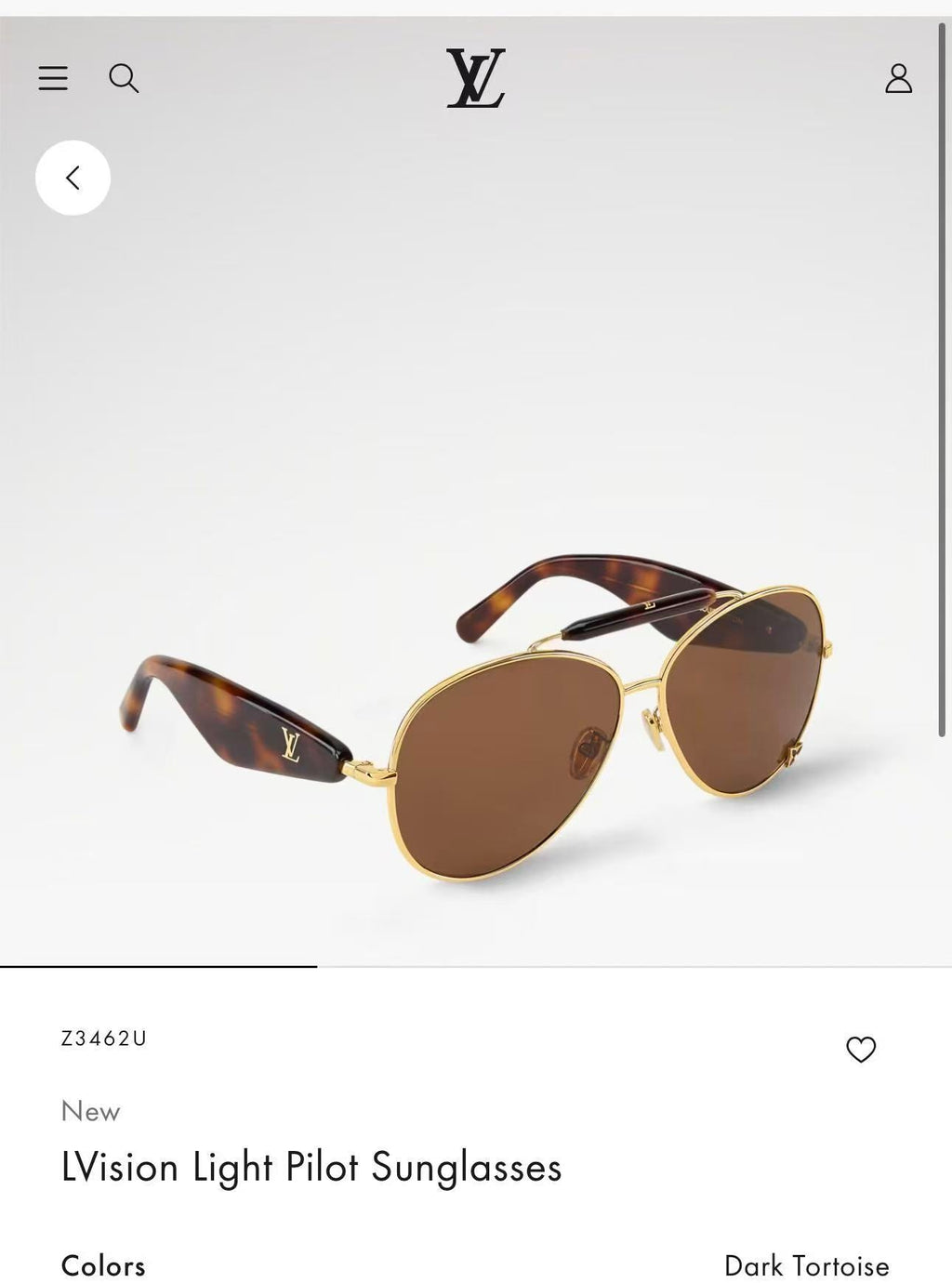 Louis Vuitton Z3462U Sunglasses