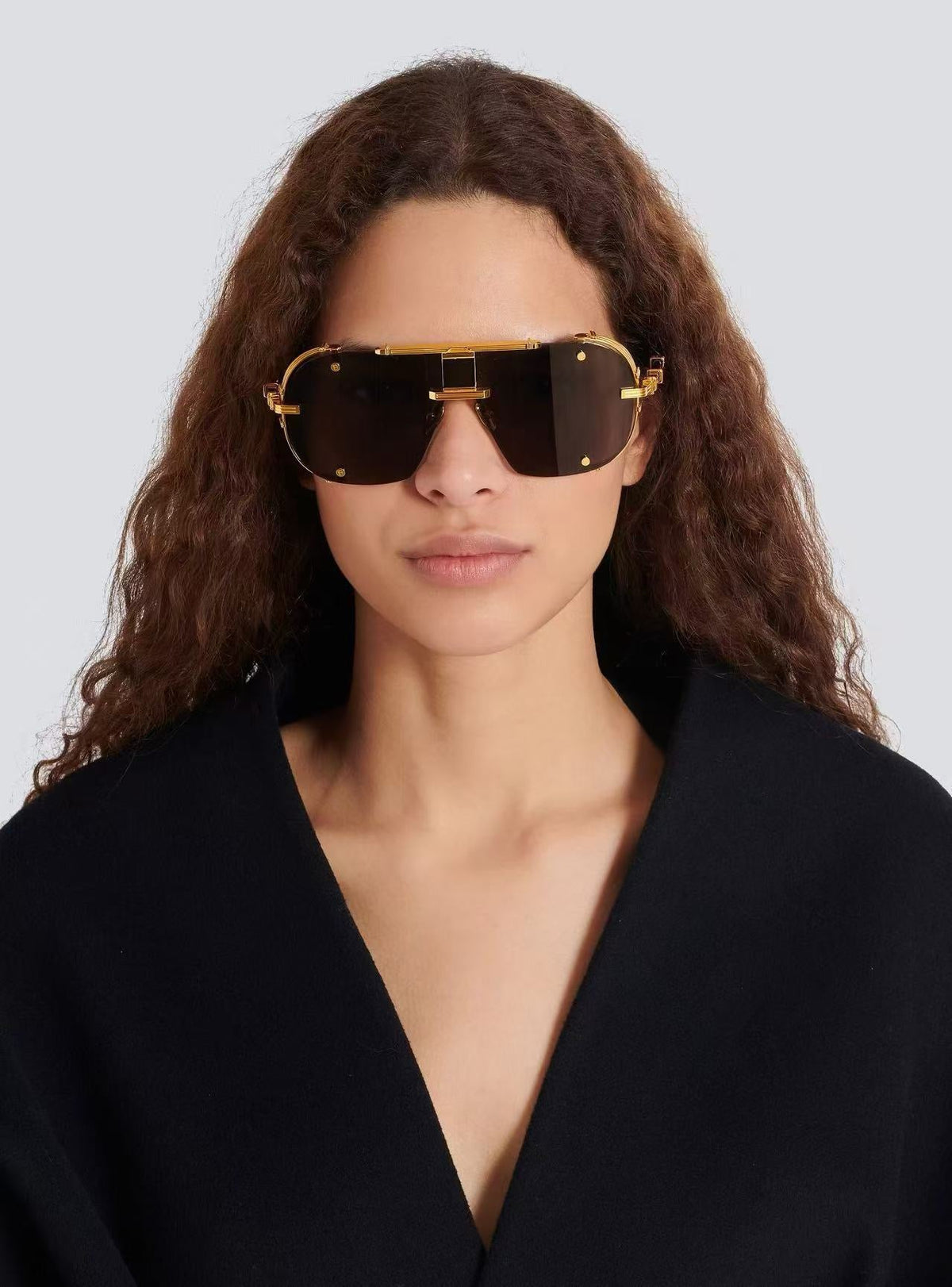 Balmain BPS-271-63//BLK-GLD Sunglasses