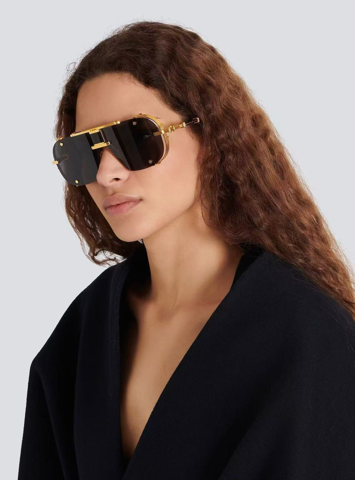 Balmain BPS-271-63//BLK-GLD Sunglasses