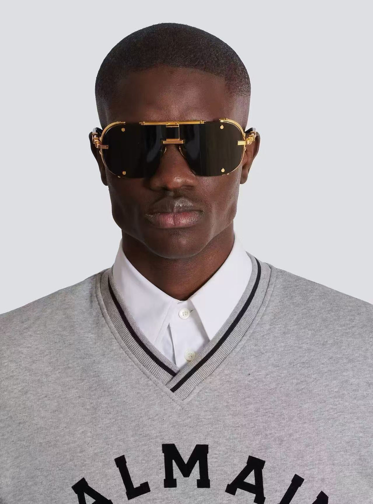 Balmain BPS-271-63//BLK-GLD Sunglasses