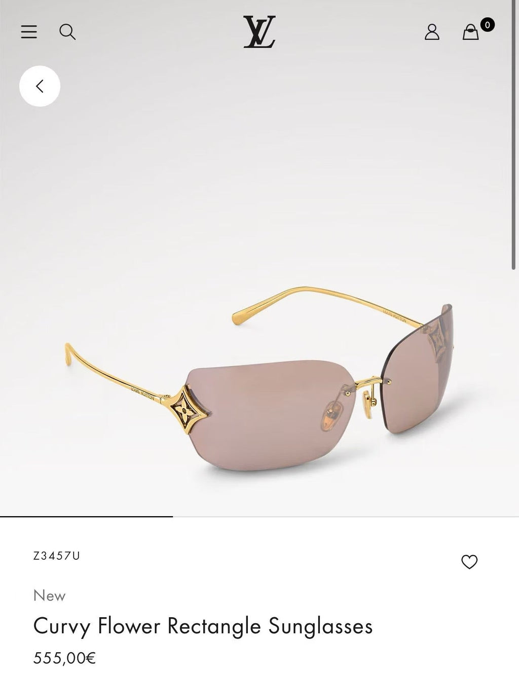 Louis Vuitton Z3457U Sunglasses
