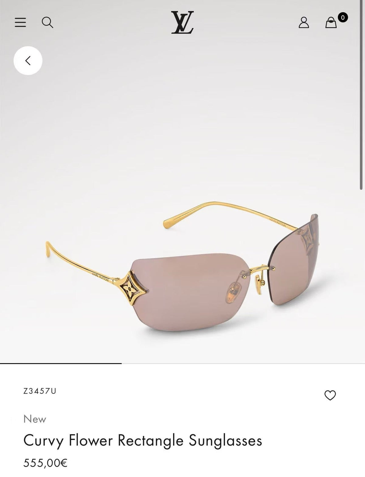 Louis Vuitton Z3457U Sunglasses